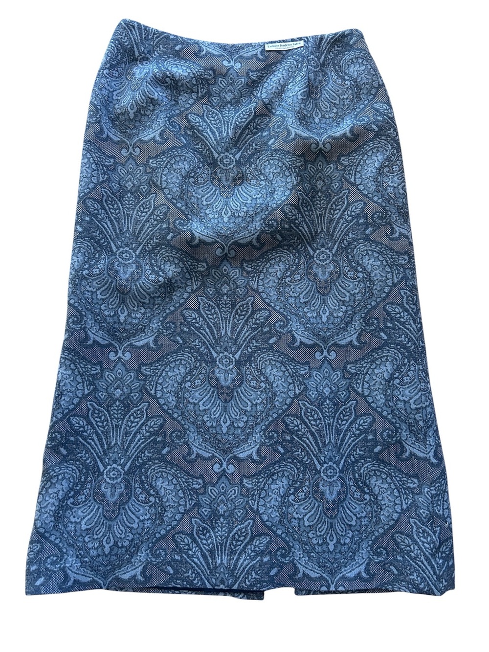 Pendleton Blue/Gray Paisley A-Line Maxi Skirt Size 16